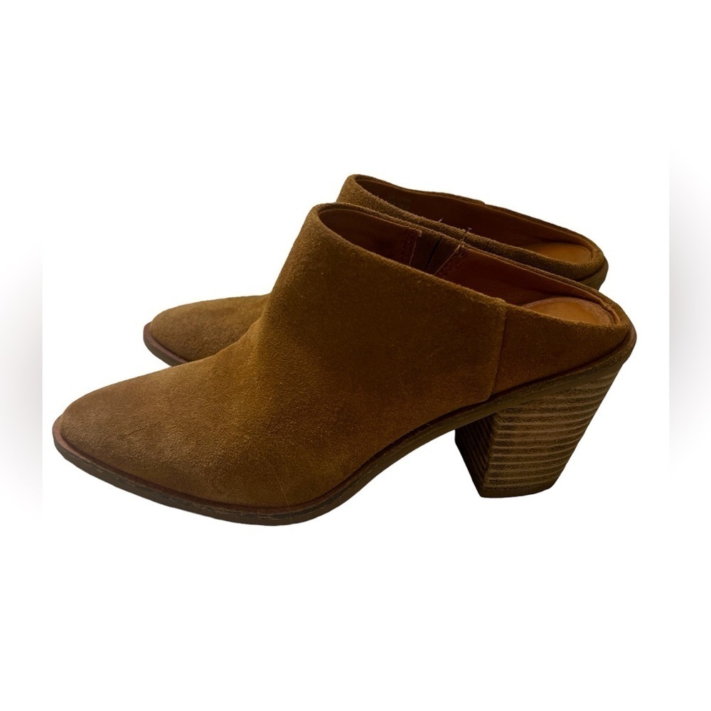 LUCKY BRAND Women’s Camel Sebiki Heeled Mule - Size 6 - Picture 1 of 14